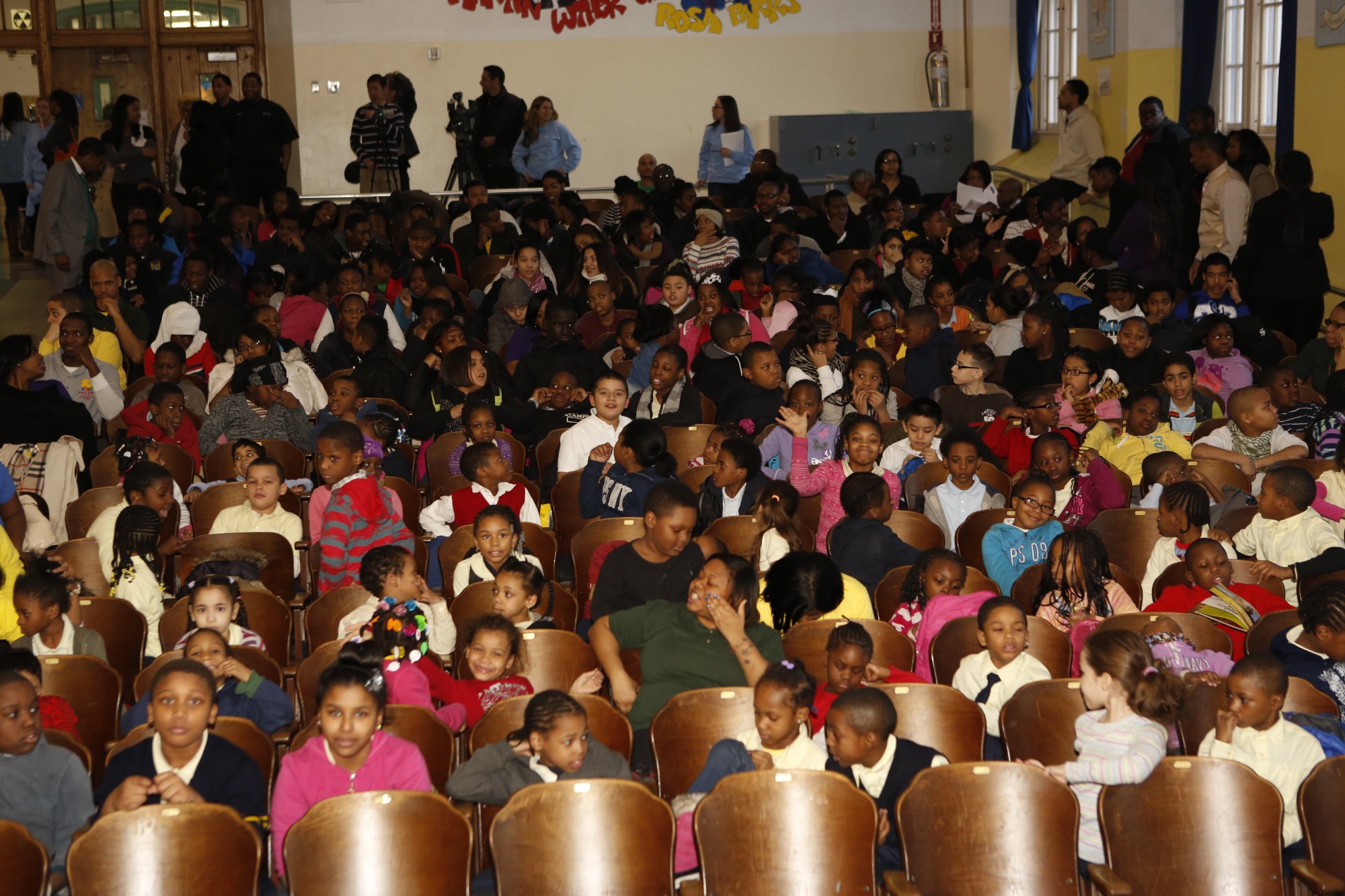 Students at Brush Up Smile Zone, Harlem